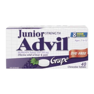 ADVIL JR GRAPE DYE FREE 40