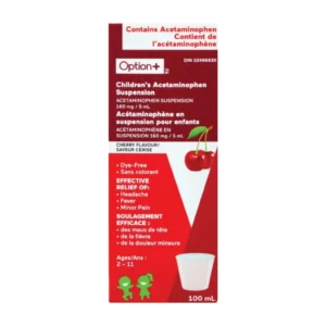 OPTION+ ACETAMINOPHEN CHILDREN CHERRY 100ML