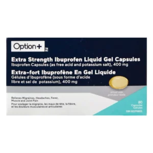 OPTION+ IBUPROFEN 400MG LIQ-GEL 24