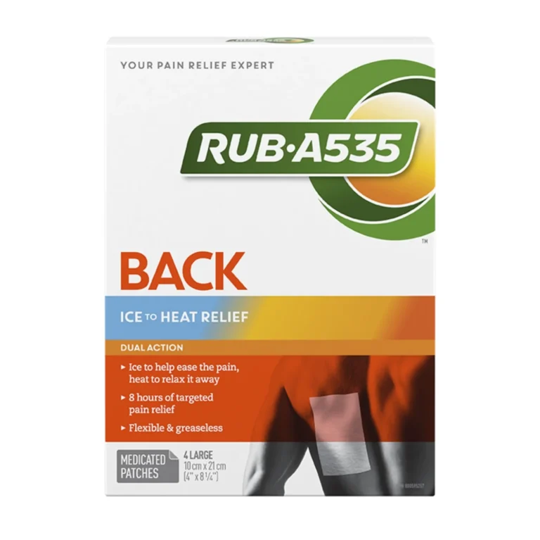 RUB A535 ICE TO HEAT DUAL ACTION PATCH BACK 4