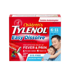 TYLENOL CHILDREN DISSOLVE PD WILD BERRY 160MG PK16